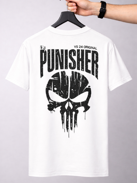 White PUNISHER Oversized ZAKH T-Shirt