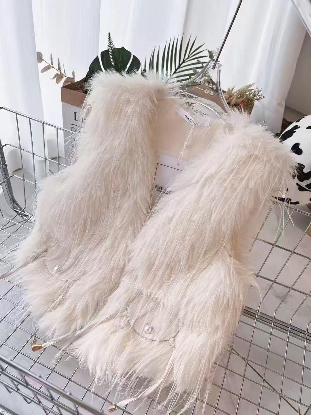 faux fur vest