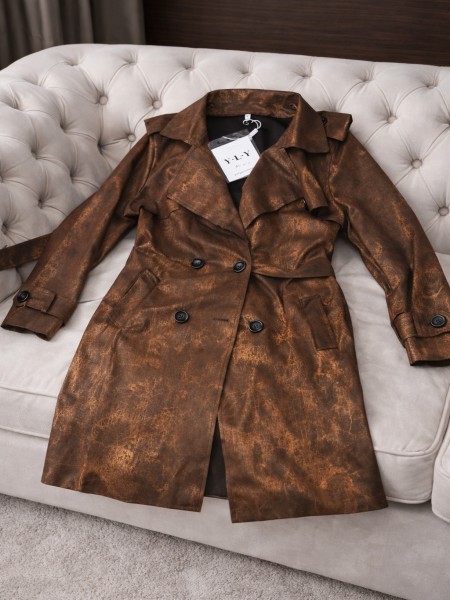 Rich Brown Belted OverCoat