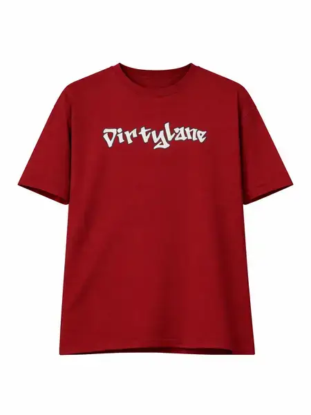 Maroon Dirtylane Hip Hop style T-shirt