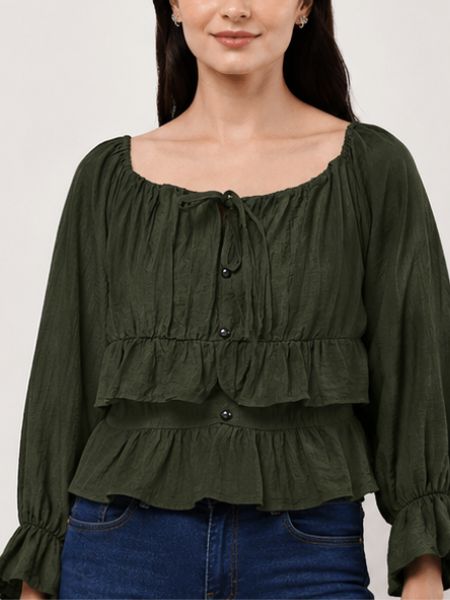Tiered Peplum Top