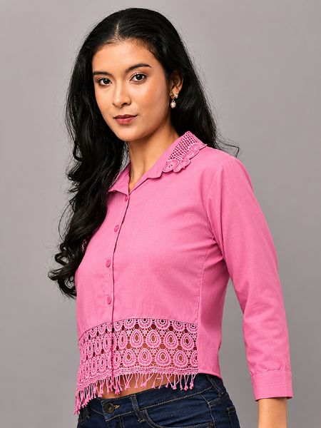 Lace Panel Blouse