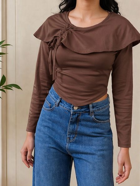 Tie-Neck Crop Top