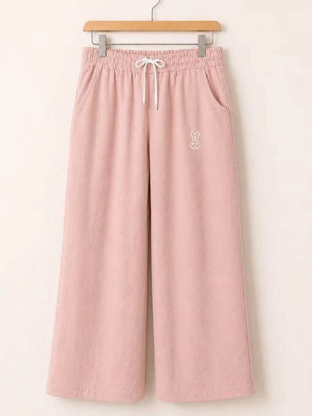 Wide-Leg Lounge Palazzo - PINK
